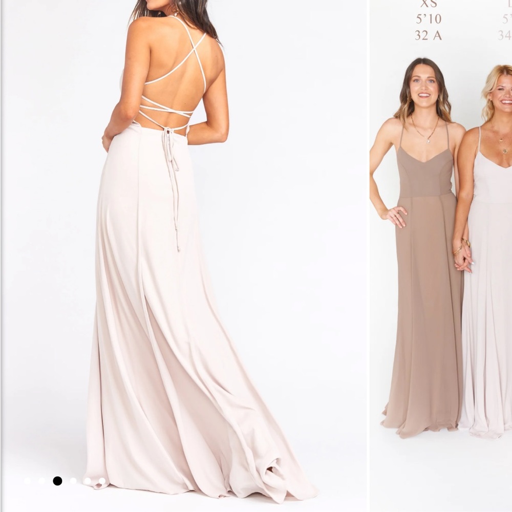 Show Me Your MuMu Bridesmaid dress. Godshaw Goddess dress.